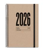 Agenda anual espiral Plus DP Recycled Natural 2026 - Català