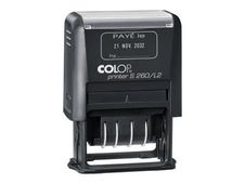 COLOP Printer S 260/L2 - Tampon - auto-encreur - PAYÉ LE - 24 x 45 mm - noir