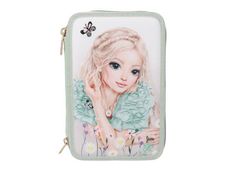 TOPModel - Trousse - 3 compartiments, broderie - vert sauge - Sentiment d'Été