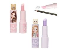 TOPModel - Gomme - rouge à lèvres - chiot, chaton - rose, violet
