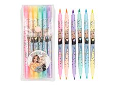 TOPMODEL - Set de feutres de coloriage - feutres fins 1 mm - couleurs pastel assorties