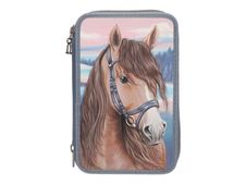 Miss Melody - Trousse - 3 compartiments, avec effet 3D - bleu