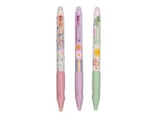 PENFECTION - Stylo gel avec poignée souple - roller gel thermosensible 0,7 mm - différents designs - rétractable avec gomme