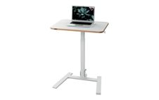 Bureau ERGO - Bureau assis-debout compact et pliable - réglable pneumatique - Blanc