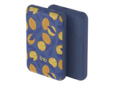 T'nB LEMON EXCLUSIV - Batterie externe - MagSafe - 5000 mAh - 20 Watt (24 pin USB-C) - bleu