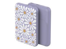 T'nB FLOWER EXCLUSIV - Batterie externe - MagSafe - 5000 mAh - 20 Watt (24 pin USB-C) - mauve