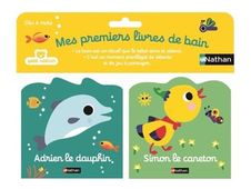 Mes premiers livres de bain - 2 petits livres pour les bébés - dès 4 mois