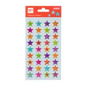 Pegatinas Estrellas glitter rayadas