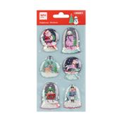 Pegatinas Navidad - Bola nieve