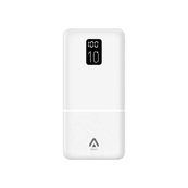 Abyx - Powerbank / batterie de secours avec afficheur - 10000Mah - blanc