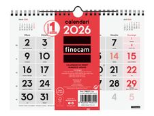 Calendari Neutre de paret números grans 2026 - Català