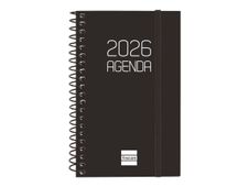 Agenda anual espiral Basics Opaque E3 SVH 2026 Negre - Català