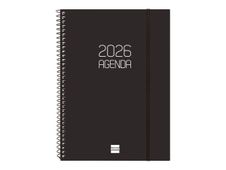 Agenda anual espiral Basics Opaque E10 SVH 2026 Negre - Català