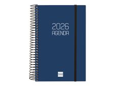 Agenda anual Basics Opaque E5 1DP 2026 Blau - Català