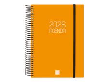 Agenda anual Basics Opaque E10 1DP 2026 Taronja - Català