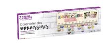 Graine Creative - Calendrier des anniversaires en bois