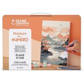 Graine Creative - Peinture au numéro "Plaine d'Asie" - 20 x 30 cm