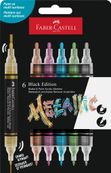 Black Edition Shake & Paint Acrylic Markers Metallic x 6
