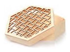 Graine Creative - Boîte de rangement non finie - octogonal - bois