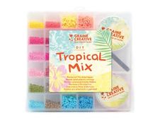 Graine Creative DIY Tropical Mix - Perle artisanale - cordon élastique