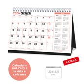 Calendari sobretaula Office 2026 - Català