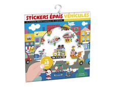 Stickers épais - Véhicules - Livre d’activités créatives