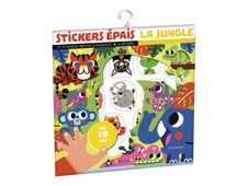 Stickers épais - La jungle - Livre d’activités créatives