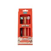 Set de 3 bolis borrables Bo-Bo - Papá Noel, pingüino y reno