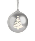 Bigben - Boule de noël lumineuse avec enceinte - gris