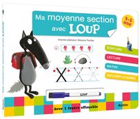 Livre-ardoise - Ma moyenne section avec loup