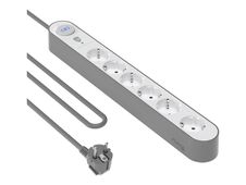 Force Power Lite - Parafoudre - 6 prises - 1.5 m - blanc