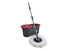 De Witte Turrbo Mop Duo - Kit de lavage avec seau et balai à franges