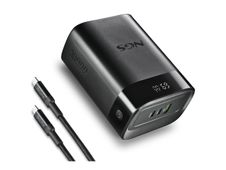 NGS TWIX 30 - Batterie externe - charge rapide - 30000 mAh - 3 connecteurs de sortie (2 x USB-C, USB) - noir