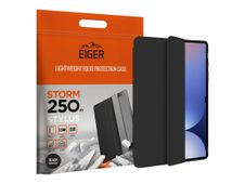 Eiger Storm 250M - Étui à rabat renforcé pour Galaxy Tab S9 / S9 FE / S10 FE / S10 Lite - magnétique - support de stylo - noir