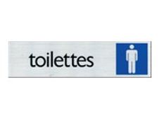 Pickup - Plaque de signalisation - 165 x 44 mm - toilettes pour hommes