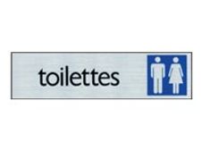 Pickup - Plaque de signalisation - 165 x 44 mm - WC hommes / femmes
