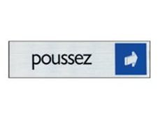 Pickup - Plaque de signalisation - 165 x 44 mm - poussez (horizontal)