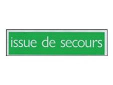 Pickup - Plaque de signalisation - 165 x 44 mm - issue de secours