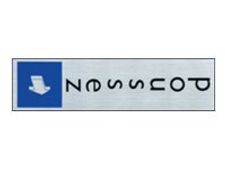 Pickup - Plaque de signalisation - 165 x 44 mm - poussez (vertical)