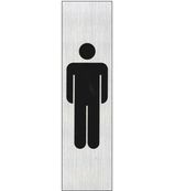 Pickup - Plaque de signalisation - 165 x 44 mm - hommes (vertical)