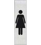 Pickup - Plaque de signalisation - 165 x 44 mm - dames (vertical)