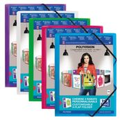 Oxford Polyvision - Chemise personnalisable à rabats - A4 - disponibles dans différentes couleurs translucides