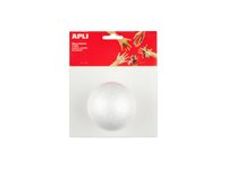 Apli Agipa - Forma artesanal - bola - 8 cm de diámetro - blanco - espuma de poliestireno