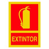 Señal fotoluminiscente pvc 1mm "extintor"