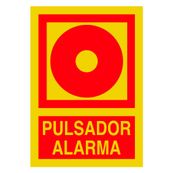 Señal fotoluminiscente pvc 1mm "pulsador alarma"