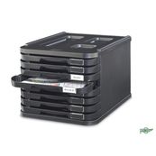 Modulo de 8 cajones opacos negro