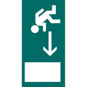 Etiqueta adhesiva de senalizaciã“n blister salida emergencia izquierda 230x115