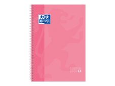 Oxford Classic - Cahier à spirale A4 Plus - petits carreaux - rose