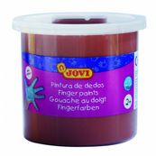 Jovi pintura de dedos bote de 125 ml marron