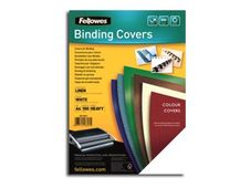 Fellowes - 100 couvertures à reliure A4 (21 x 29,7 cm) - 250 g/m² - blanc